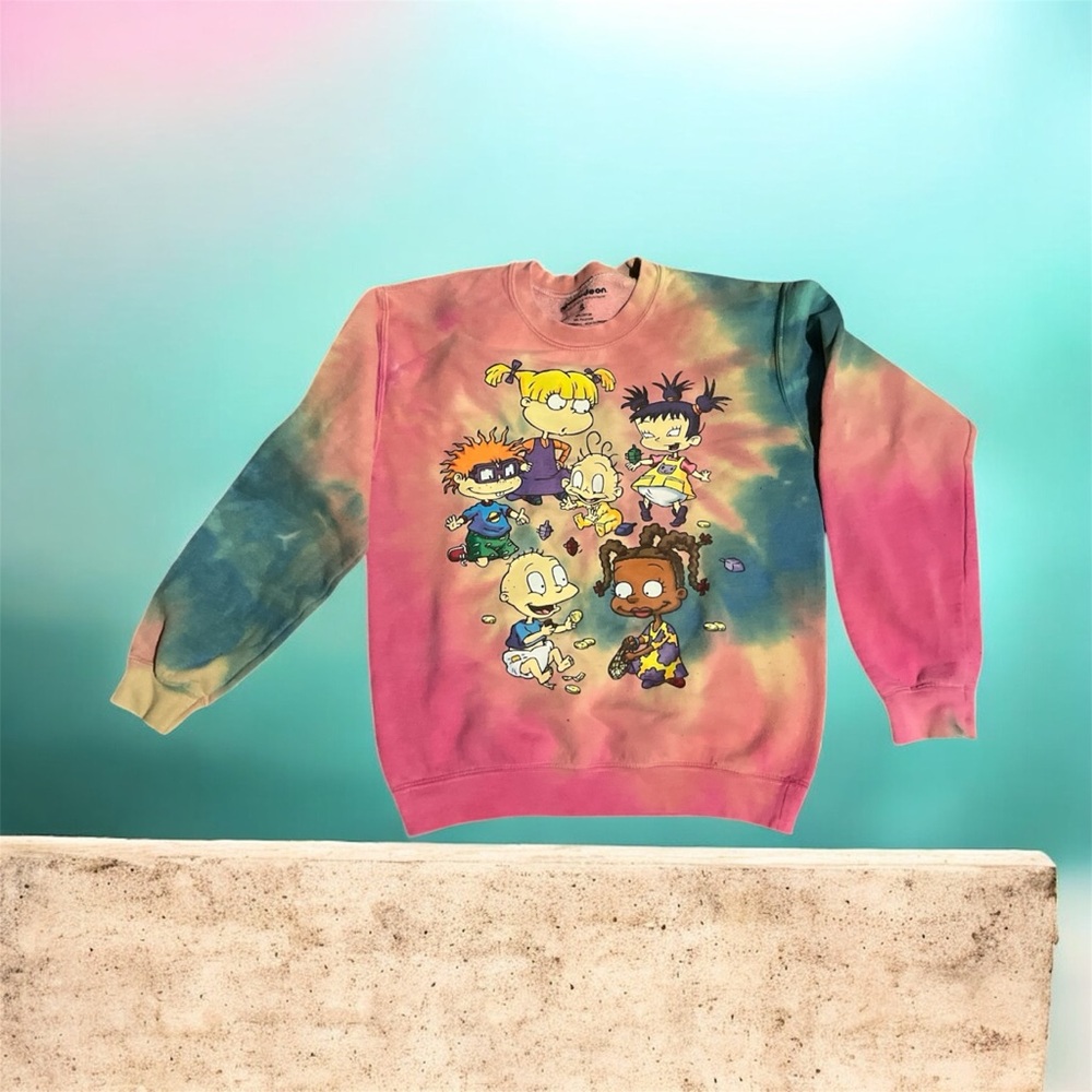 Nickelodeon Tie-Dye Cartoon Sweatshirt